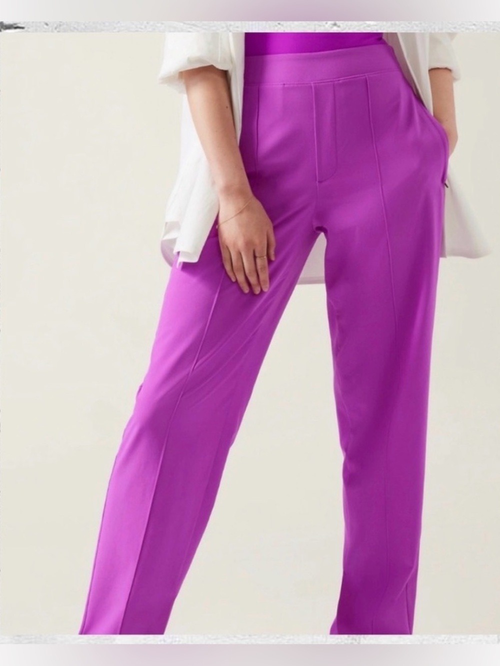ATHLETA VIENNA SLIM PANT IN JAZZY PURPLE